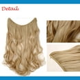 thumbnail image 3 of MesaSe Synthetic Invisible Wire in Hair Extension Full Head As Natural Curly Wavy, 3 of 5
