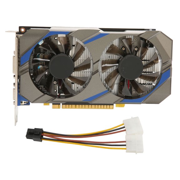Tarjeta gráfica para juegos 4GB GDDR5 128bit tarjeta gráfica para videojuegos GPU para PC DisplayPort DVI D sistema de refrigeración de doble ventilador