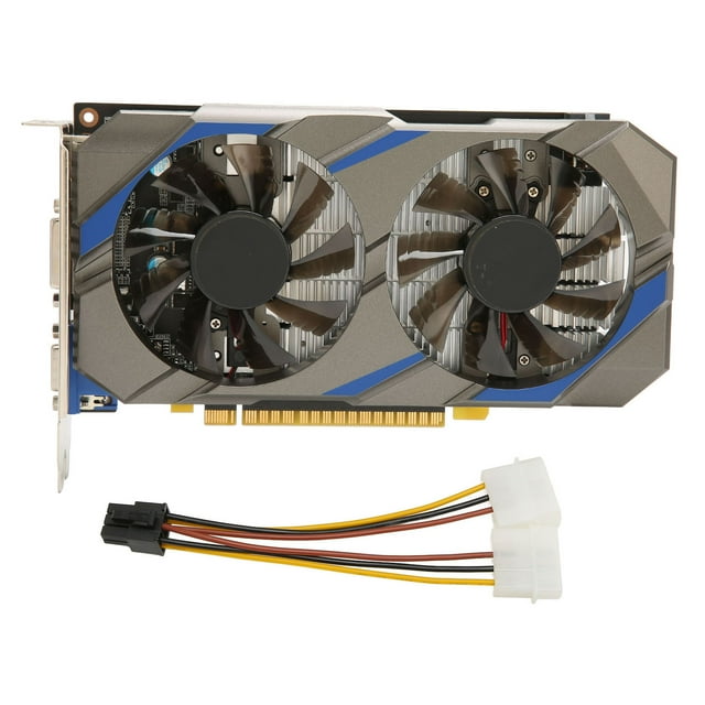 Tarjeta gráfica para juegos 4GB GDDR5 128bit tarjeta gráfica para videojuegos GPU para PC DisplayPort DVI D sistema de refrigeración de doble ventilador