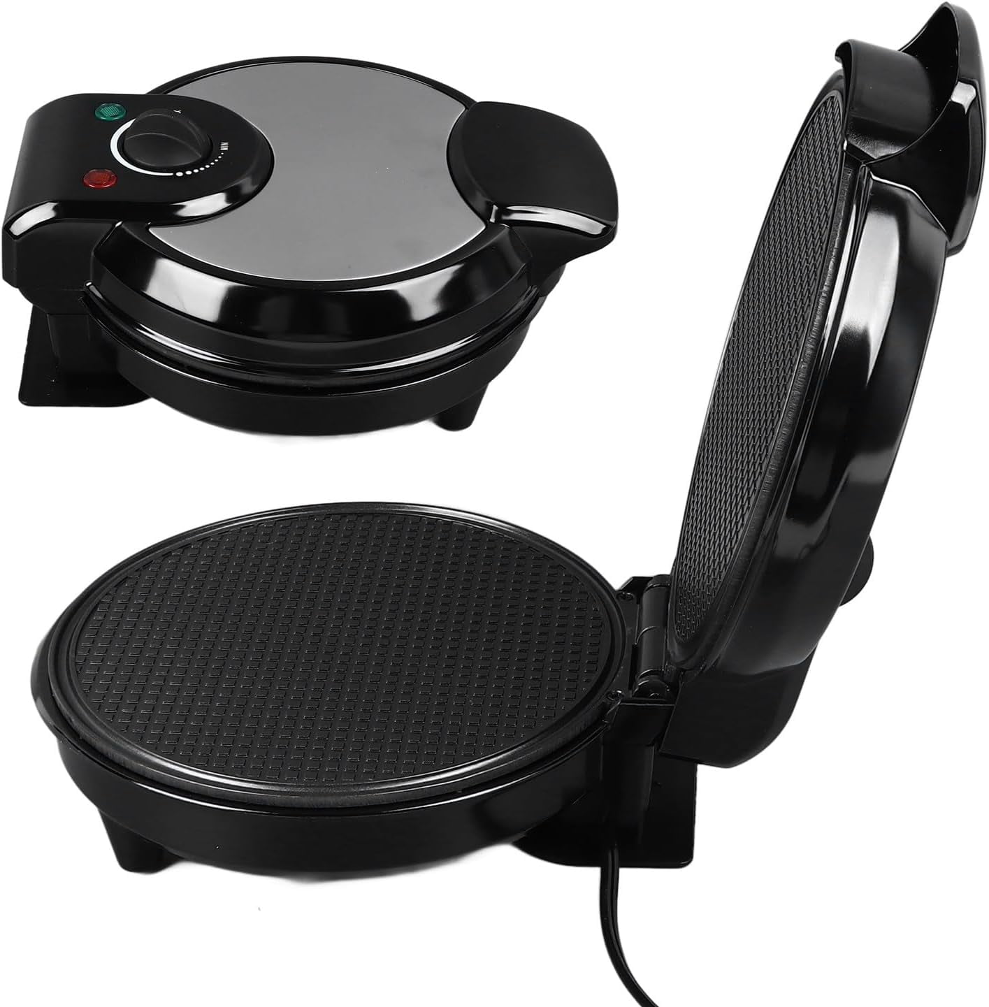 1200W Nonstick Waffle Cone Maker with Temperature Control for  Ice  Cones and Baking Treats
