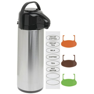 Airpot Coffee Dispenser with Pump/Stainless Steel Thermal Coffee Caraf –  SHANULKA Home Decor