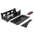 thumbnail image 4 of Garosa Portable Non-Stick Cheese Raclette Rotaster Baking Tray Stove with Wodd Handle Grilling Tool, Mini Raclette, Mini Raclette Set, 4 of 9