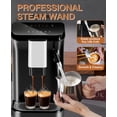 thumbnail image 3 of Kselythan Espresso Machine with Grinder,20 Bar Coffee Machine with Milk Frother Steam Wand,1.5L Water Tank,Touch Display,1-15 Adjustable Grind Size Levels,Professional Espresso Maker, 3 of 9