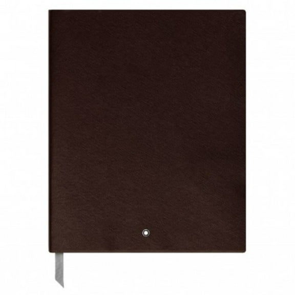 Montblanc Fine Stationery Blank White Sheets Tobacco Leather Cover Notebook 113603