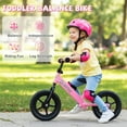 thumbnail image 5 of Costway Honeyjoy 11” Lightweight Toddler Balance Bike, Tool-Free Adjustable Seat & Handlebar Pink, 5 of 10