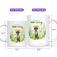 thumbnail image 4 of German Shorthaired Pointer Hello Spring Time Flower Floral Nature Mug GSP Lover Dog Gift Coffee Tea Cup - 02031, 4 of 4