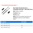 thumbnail image 2 of Rear Hatch Strut Kit (Set of 2) - Compatible with 2002 - 2009 GMC Envoy 2003 2004 2005 2006 2007 2008, 2 of 2