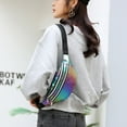 thumbnail image 6 of Necvior Women Holographic Waist Bag Fanny Pack Pouch Sport Belt Hip Chest Crossbody Shoulder Purse, 6 of 18
