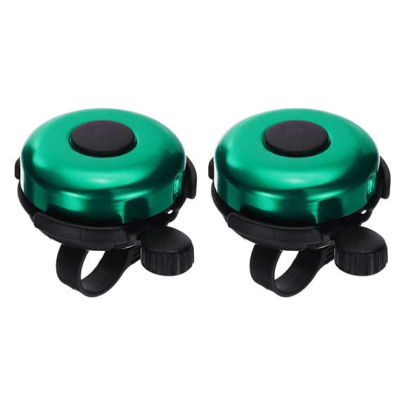 Uxcell 2pcs Bike Bell Classic Bicycle Bell with Loud Crisp Sound Bike Ring Bell Aluminum Bike Accessories, Green