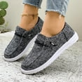 thumbnail image 5 of SCHUHLAND Women's Denim Canvas Shoes, Breathable Lace-Up Sneakers, Round Toe, Low Heel (2.5cm), Non-Slip, Casual Flats, 5 of 16