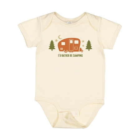 

Inktastic Rather Be Camping C3 Boys or Girls Baby Bodysuit