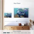 thumbnail image 4 of Elephant Stock Sea Sweetheart Ii Wall Art - Horizontal Canvas Wall Art - Living Room Wall Decor - Animal Canvas - Blue And Turquoise Decor By Carolee Vitaletti - 12" x 8", 4 of 8