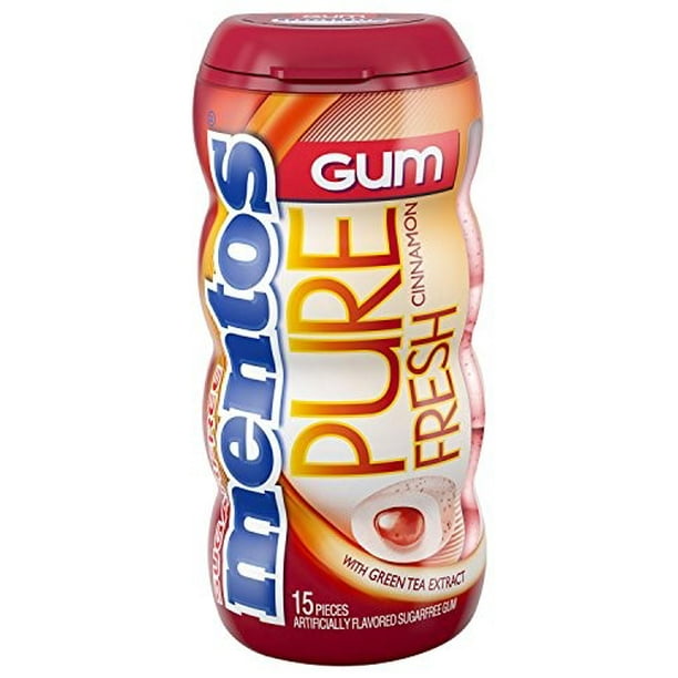 10ct MENTOS GUM SLIM CURVY POCKET BOTTLE CINNAMON
