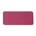 thumbnail image 1 of Abstract Computer Mouse Pad, Colorful Geometric Pattern with Hatched Squared Motif Print, Rectangle Non-Slip Rubber Mousepad X-Large, 35" x 15" Gaming Size, Dark Magenta Multicolor, by Ambesonne, 1 of 2
