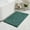 Hunter Green, variant on Olive Green bath mats for bathroom non slip, Ultra Soft Fluffy Shag bath rugs for bathroom washable, Plush microfiber area rugs for bedroom, 32" x 20"