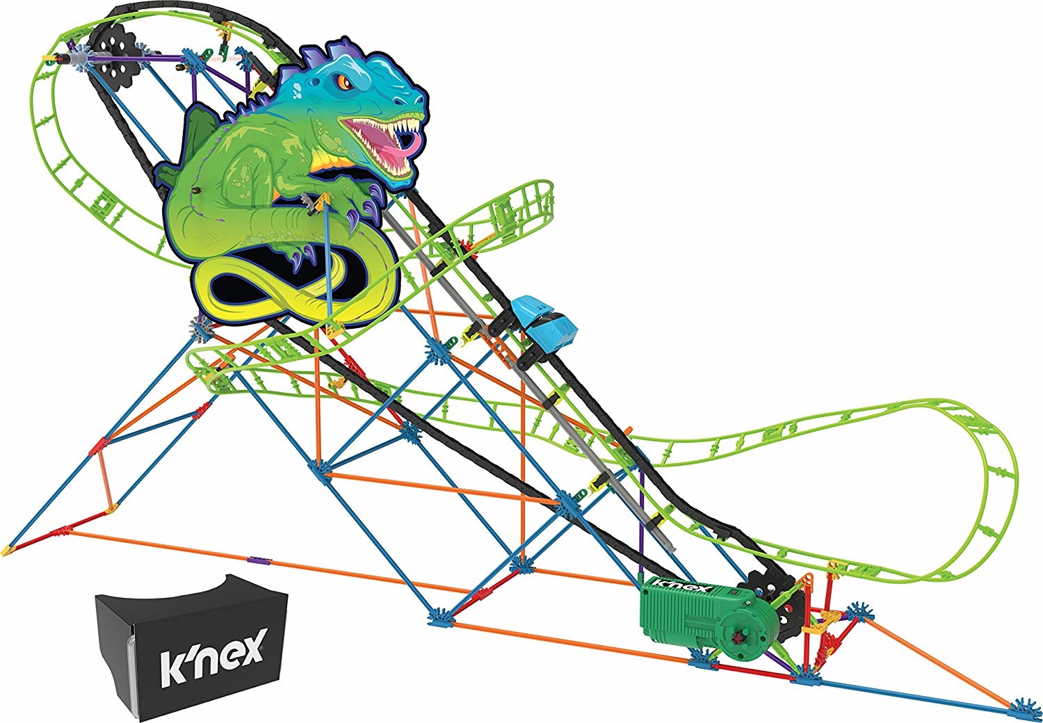 K'nex Thrill Rides Twisted Lizard Roller Coaster Building Set with Ride It App, Ages Classic Thrill Rides (New Open Box) - image 2 of 3
