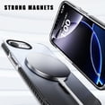 thumbnail image 5 of KOMI Clear Crystal Phone Case Compatible with iPhone 16E 6.1" - Shockproof Protective Heavy Duty Bumper Shell Anti-Yellow Anti-Scratch Cover Design for iPhone SE 4/4 2025, Red, 5 of 5