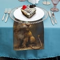 thumbnail image 4 of Nawy A Majestic Lion Majestic and Domineering Imposing and Imposing Polyester Gift Dinner Napkin for Dining Table Kitchen Daily Party Housewarming Farmhouse Decor 2 PCS, 4 of 7