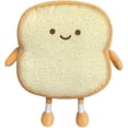 thumbnail image 1 of Almohada de pan tostado, divertida almohada de peluche con forma de pan, pequeña, 1 of 5