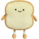 thumbnail image 1 of Almohada de pan tostado, divertida almohada de peluche con forma de pan, pequeña, 1 of 5