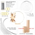thumbnail image 3 of Craft Hoop Frame MJRASG - Luces LED (10 pulgadas), diseño floral, paquete de 12, 3 of 9