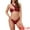 Wine Red, variant on DARING DIVA Women's Asymmetric One Shoulder Strap Bikini Sets Small Black