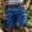 Blue, variant on Sentmoon Dress Shorts Running Clothes for Men High Waist Stretchy Regular Fit Cargo Shorts for Men with Pockets Stylish Beach for Pool and Party S-4XL