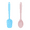Small Solid Color Blue + Pink, variant on 2 Piece Mini Kitchen Utensil Set- Silicone Kitchen Tools with Spatulas