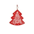 Christmas Red Decorative Pendant Made Of Wood Suitable For Christmas