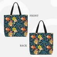 thumbnail image 2 of Fotbe Blue Floral Bolsa Tote con Estampado para Mujer, Bolsos con Cremallera, Bolsa de Hombro Casual de Gran Capacidad con Bolsillos Internos, 2 of 7