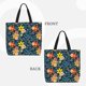 thumbnail image 2 of Fotbe Blue Floral Bolsa Tote con Estampado para Mujer, Bolsos con Cremallera, Bolsa de Hombro Casual de Gran Capacidad con Bolsillos Internos, 2 of 7