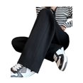 thumbnail image 2 of Women Sweatpants Wide Leg Drawstring Workout Casual Baggy Pants High Waist Black S, 2 of 7