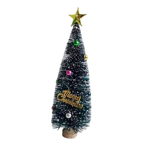 Mini árbol de Navidad Árbol de Navidad en miniatura Decoración navideña Artificial Azul Verde 19cm