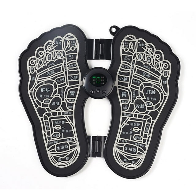 Intelligent Feet Massager Booster Leg Blood Circulation & Relief Fatigue USB Rechargeable Black Rechargeable