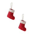 thumbnail image 1 of Oleegame 2PC Stainless Steel Cutlery Set Christmas Knitted With Red And Fork Set Home Creative Tableware Bag Red, 1 of 7