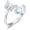 Butterfly Cross, variant on Sunflower Tree of Life Spoon Rings 925 Sterling Silver Vintage Dragonfly Bee Cross Ring Adjustable Thumb Rings Moonstone Turquoise Jewelry Gifts for Men Women