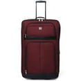 thumbnail image 3 of Protege 28 Inch Regency Soft Side Checked 2-Wheel Upright Luggage, Wine (Walmart Exclusive), 3 of 11