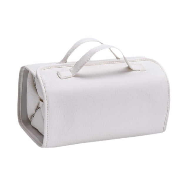 lionlar Makeup Bag Gift Multifunctional Cosmetic Bag for Makeup Brush Daily Use Dorm White