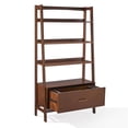 thumbnail image 6 of Crosley Furniture Landon Wood 4 Shelf Wide Etagere Bookcase in Mahogany, 6 of 7