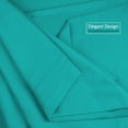 thumbnail image 7 of Clara Clark Premier 1800 Microfiber Collection 3-Line Bed Sheet Set, Full Size, Teal, 7 of 7