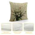thumbnail image 4 of Awypu  Flower Trow Pillow Covers 18x18 Inch Spring Wildflower Decorative Pillow Covers Farmhouse Sage Green Plant Floral Rustic Cushion Cases for Outdoor Couch Sofa Home Decor, 4 of 5