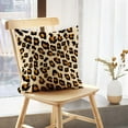 thumbnail image 5 of LALILO Throw Pillow Covers Leopard Cheetah Leopard White Africa Cushion Cover 18" x 18", 2 Pack, 5 of 6