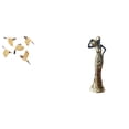 thumbnail image 1 of Arte Mural De Pájaro De Madera Y Escultura De Dama Tribal Africana, Adorno Coleccionable Decorativo Para Inauguración De La Casa, Regalo Para Dormitorio, Oficina, Escritorio, Gabinete,, 1 of 8