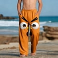 thumbnail image 1 of Pantalones largos para niños y niñas, de moda, estampados, casuales, de playa, con bolsillos., 1 of 9