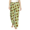 thumbnail image 2 of Lsque Avocado Print Women's Pajama Pants, Lounge Pant - Comfortable Home Wear,Elastic Waistband, Stylish Design-X-Large, 2 of 9