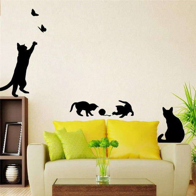 Pintura decorativa de la pared del fondo de la mariposa del rasguño del gato Xemadio CKCHLXVU1