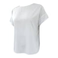 thumbnail image 4 of GEORGE G BLUSA CR MC CON DOBLADILLO LISA, 4 of 4
