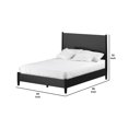thumbnail image 4 of Benjara Queen Panel Bed with Rectangular Headboard, Black, 4 of 5