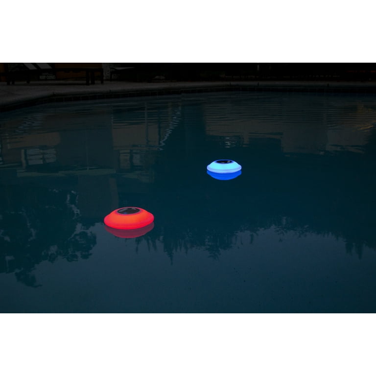 Poolmaster 54504 Portable Floating Waterproof Multi-Light Speaker with Call