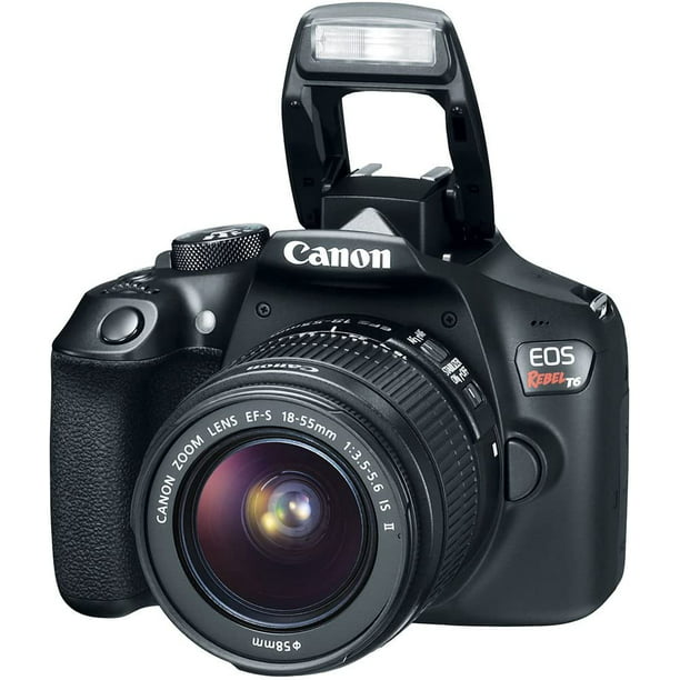césped Pelmel Automático Black EOS Rebel T6 EF-S IS Digital Camera with 18 Megapixels and 18-55mm  Lens Included - Walmart.com